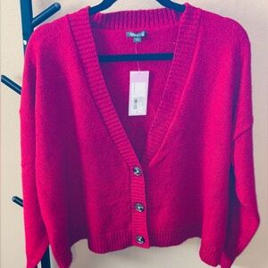 Wild Fable  Women's Bold Red Cardigan